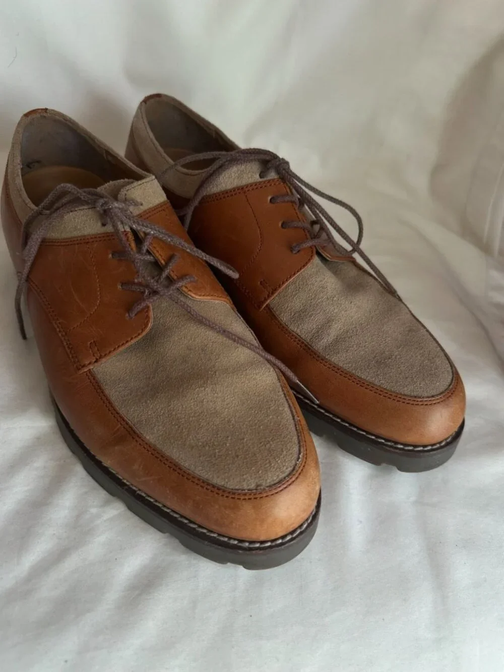 Vintage Polo Ralph Lauren Leather/Suede Derby-Style Oxfords Sz 10D